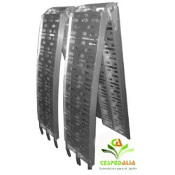 Rampa de aluminio recta plegable 300 Kg